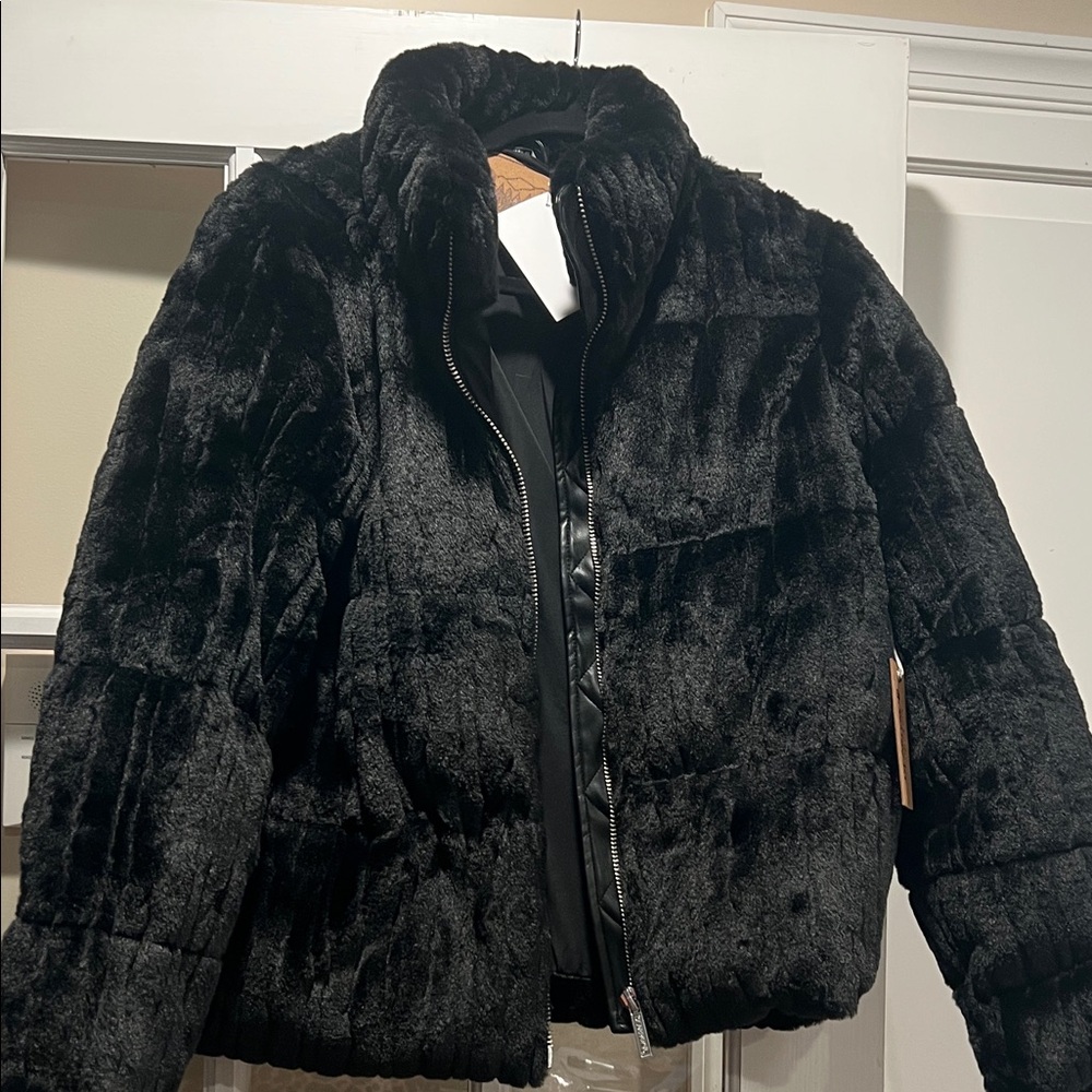 BearPaw Black Teddy Jacket Coat
